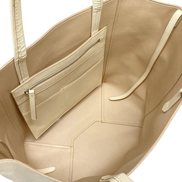 CELINE Cabas Phantom Cream Leather - Tote Bag 700-052625 - Picture 12 of 14